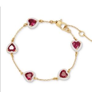 Kate Spade Gold Sweetheart Station Bracelet NWT Dust bag Included